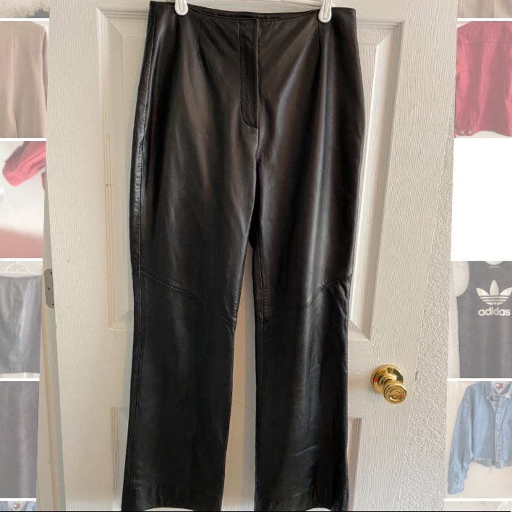 Sienna Studio vintage leather high waist pants 8